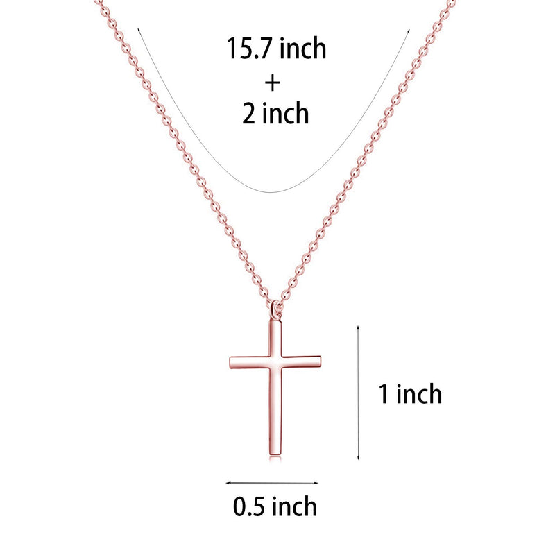 [Australia] - MOMOL Tiny Cross Pendant Necklace, 18K Gold Plated Stainless Steel Cross Necklace Simple Small Dainty Cross Pendant Christian Religious Chain Necklace for Women Girls 3 