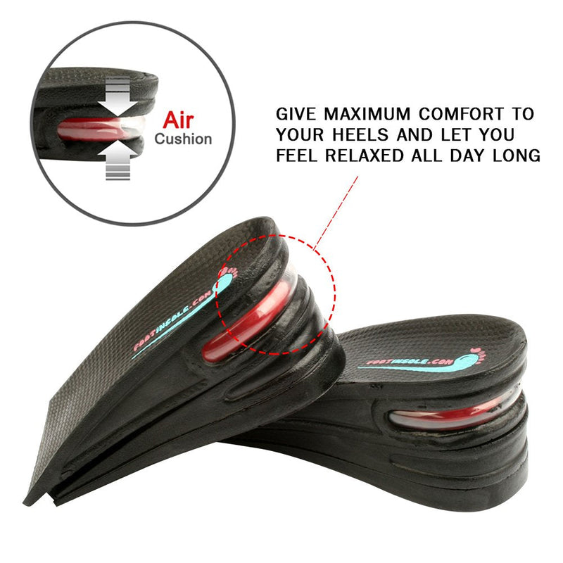 [Australia] - Air up Height Increase Shoe Heel Lift Inserts for Men and Women (3 Layers, 2.5" UP) 3 Layers ( 2.5" UP) 