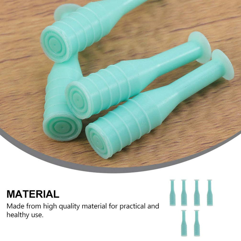 [Australia] - EXCEART Scleral Cup Contact Lens Handler, 8pcs Soft Hard Contact Lens Inserter Remover Contact Lens Suction Cup Stick Tool Without Bottle for Travel Home Use Green 