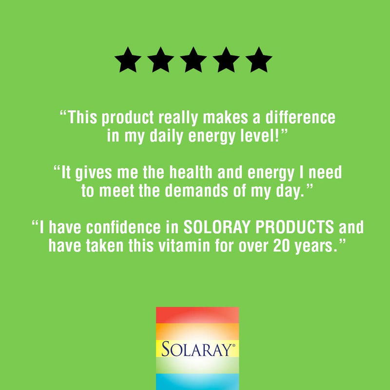 [Australia] - Solaray High Energy Multivitamin | Once Daily, Timed-Release Formula | Whole Food & Herb Base | Non-GMO 120 Count (Pack of 1) 