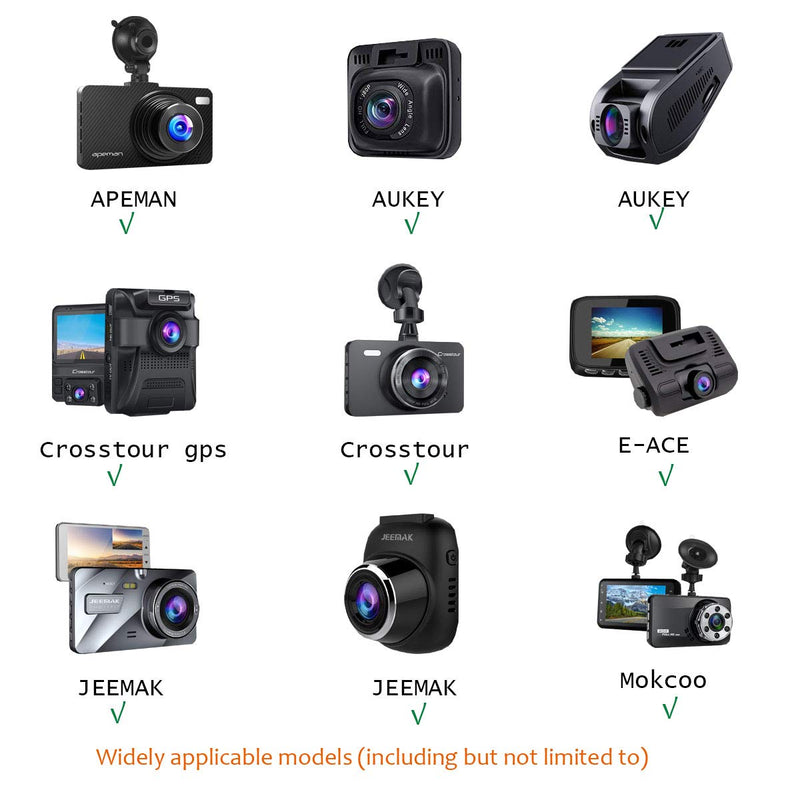[Australia] - Dash Cam Mirror Mount , with 16 Different Joints, Compatible with APEMAN, UGSHDI, Old Shark, Vantrue, Rexing V1P, YI 2.7", Z-Edge, Peztio, Falcon F170, Roav, KDLINKS X1, Crosstour and 99% Dash Cam 
