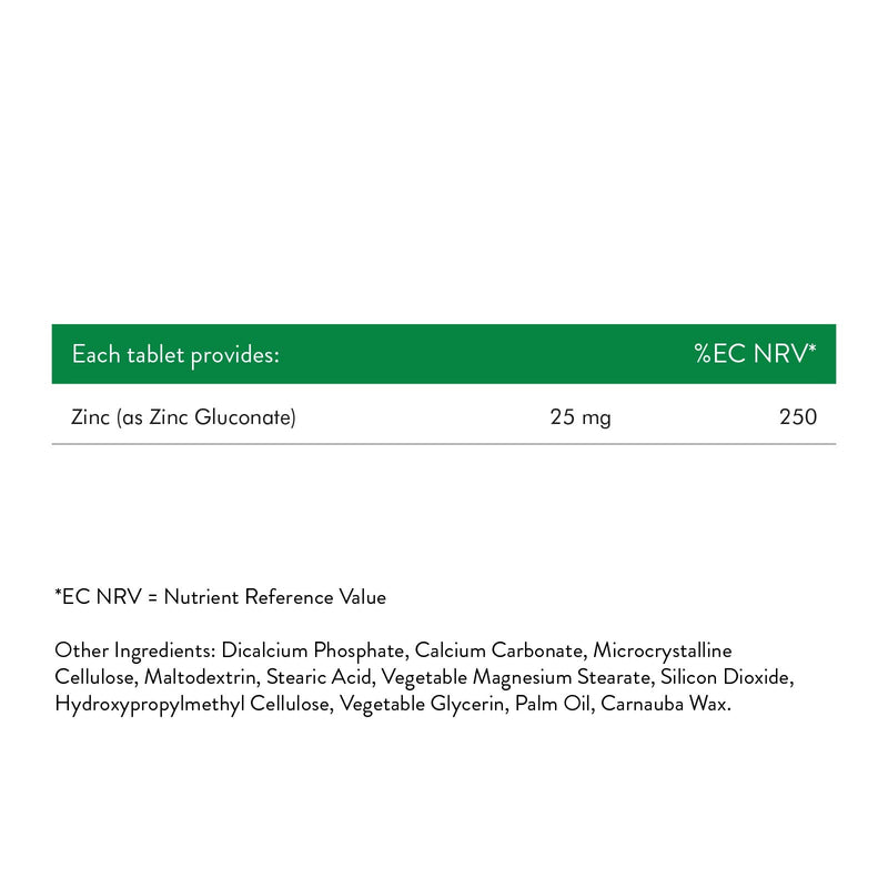 [Australia] - Nature’s Bounty Maximum Strength Zinc – 100 25mg Tablets (100 Day Supply) – Immunity Support and Antioxidant Supplement 