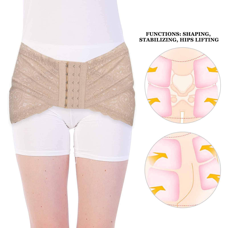 [Australia] - Hip‑Up Pelvis Correction Belt, Recovery Waist Pelvis Belt Body Shaper Postnatal Shapewear,Postpartum Support Recovery Belt (Skin Color)(M) M 