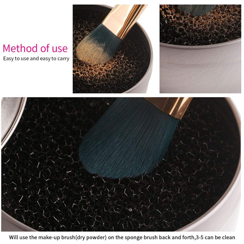 [Australia] - DEWIN Color Removal Cleaner Sponge - Makeup Brush Quick Cleaner Sponge, Cosmetic Eyeshadow Powder Color Remover Sponge Cleaner, Clean Box 