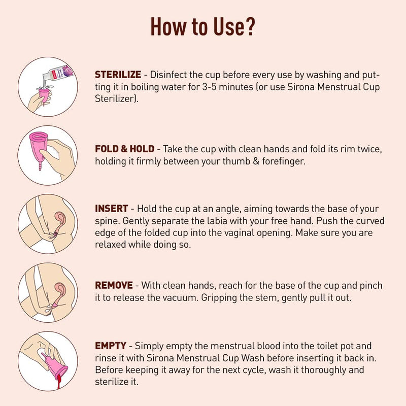 [Australia] - Sirona Reusable Menstrual Cup Small | Reusable Period Cup | Tampon and Pad Alternative | for Beginners & Teenagers Small (Pack of 1) 