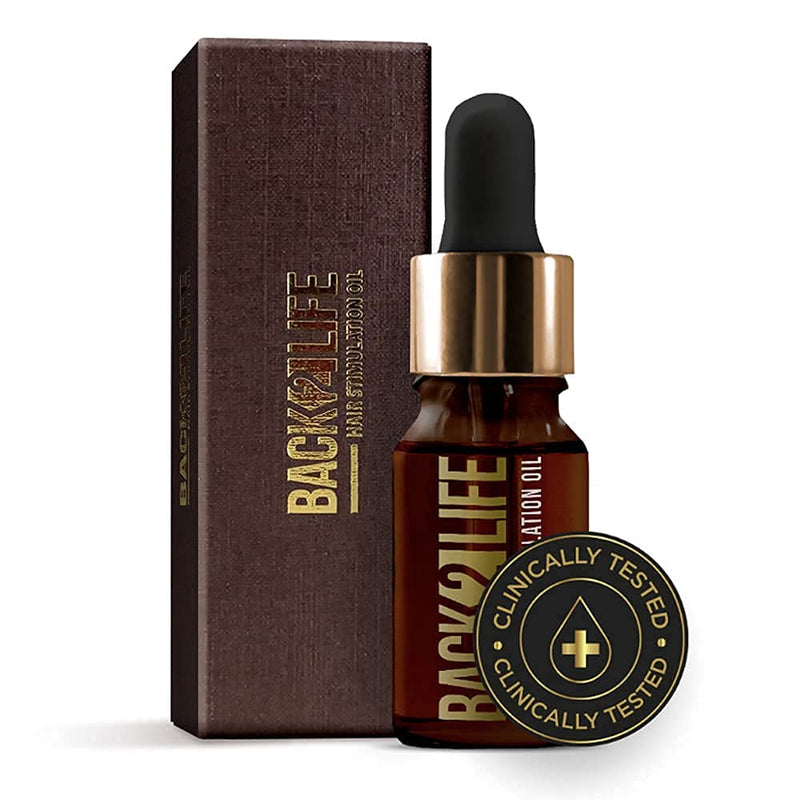 [Australia] - Back2Life 100% Natural Hair Stimulation & Beard Growth Oil-Get Rid of Patchy Beards & Hair-Beard serum to Moisturise, Hydrate & Condition-Repair & Rebalance Your Scalp & Regrow your Head & Beard Hair 