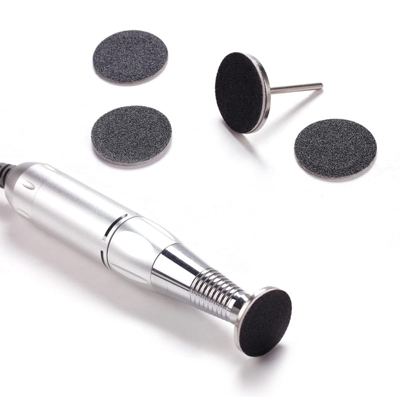 [Australia] - 100pcs Replaceable Sanding Paper with Disk 25mm Pedicure Sandpaper Nail Drill Bit Accessories Salon Foot Calluse Tool (HJ-NF037-80#) Hj-nf037-80# 