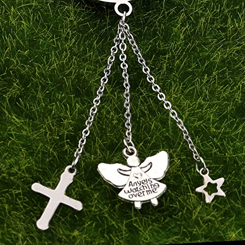 [Australia] - AKTAP Guardian Angel Car Charm Your Guardian Angel Always There Drive Safe Prayer Car Pendant for Home Vehicle Interior Gift for DiversCar Interior Decoration 