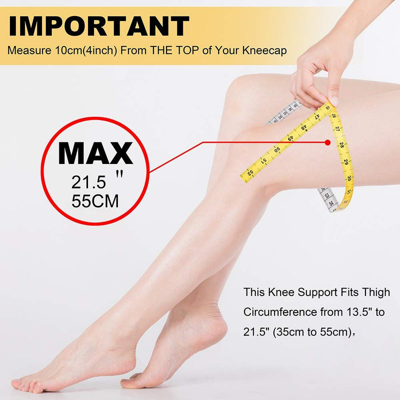 [Australia] - KGONE Knee Brace Support with Anti-Slip Design, Fully-Adjustable Neoprene Brace-Support for Sports, Arthritis Pain Relief, Joint Pain, Tendonitis, Meniscus Tear, Basketball, Running, Men & Women 