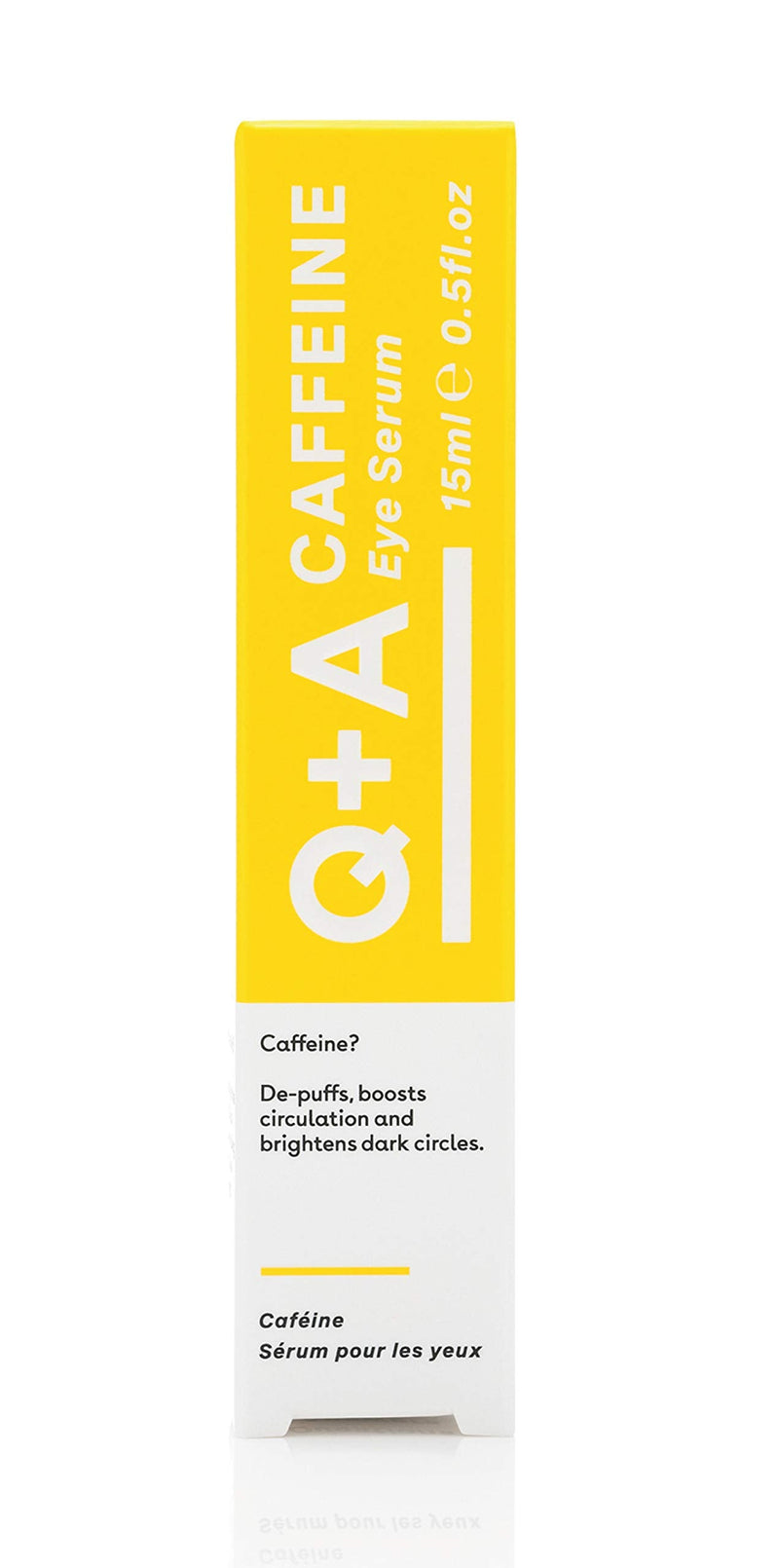 [Australia] - Q+A Caffeine Eye Serum. An eye serum to boost circulation and de-puff the under eye area. 15ml/0.5fl.oz 