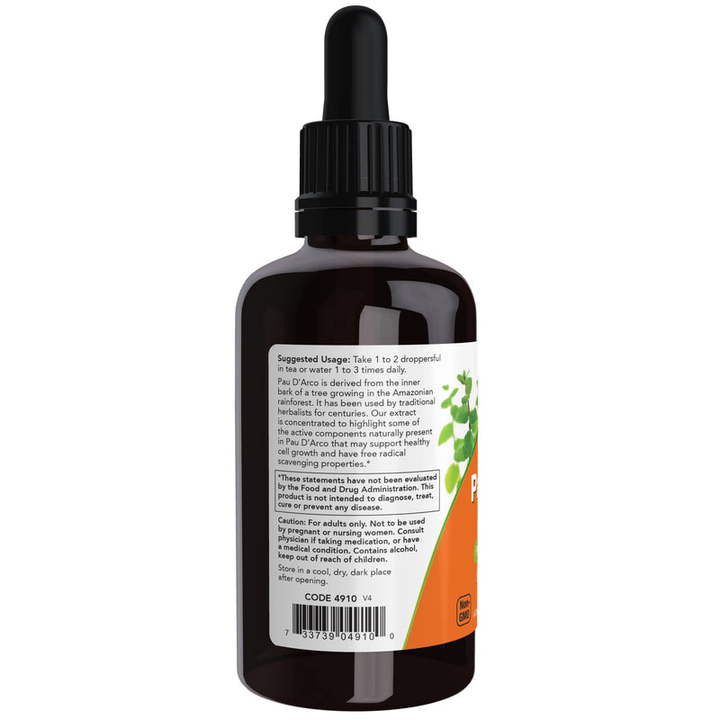 [Australia] - NOW Supplements, Pau D'Arco Extract Liquid with Dropper, Free Radical Scavenger*, 2-Ounce 