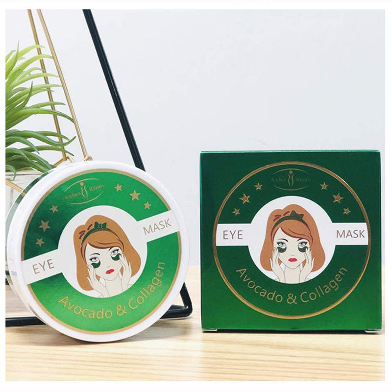 [Australia] - AICHUN BEAUTY 30 Pair Collagen Eye Mask Patch Hydro Gel Pad Anti-Wrinkle Dark Circles Bags Soft Smooth Skin Care Hydration Moisturizing (AVOCADO) Avocado 