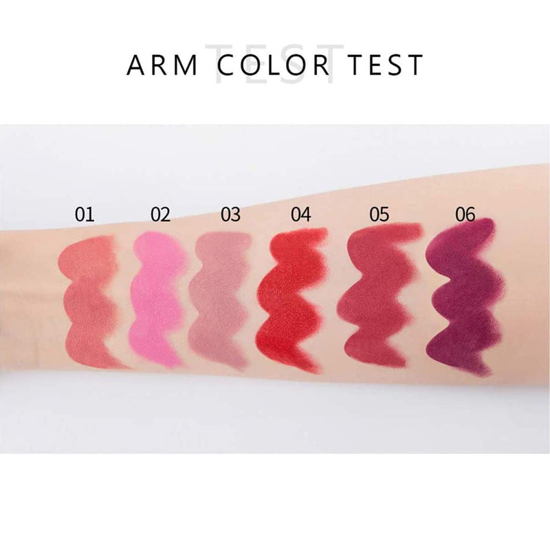 [Australia] - Matte Lipstick Set 6 Colors Nude Moisturizer Smooth Lipstick Long Lasting Waterproof Lipstick Makeup Gift Set 