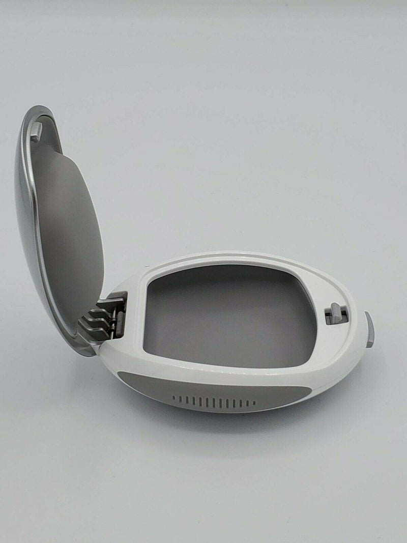 [Australia] - Original White/Silver Genuine Signia Hearing Aid Case Protective Storage Travel Box 