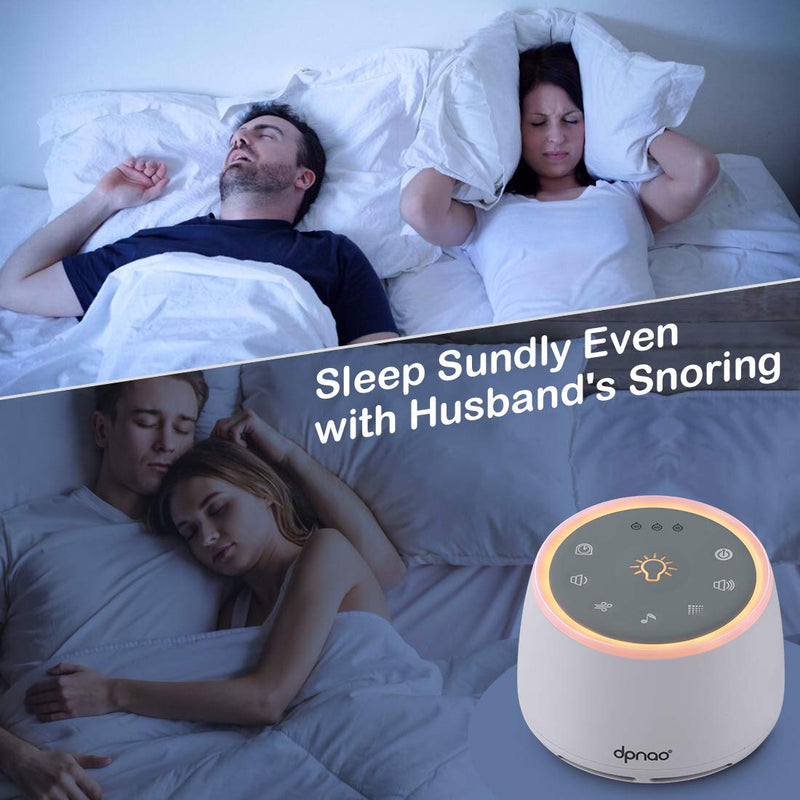 [Australia] - White Noise Machine, Sleep Sound Machine for Baby Kid Adult Home Hotel Traveling Office, with 22 Soothing Sounds Night Light Sleep Timer for Sleeping & Relaxation 