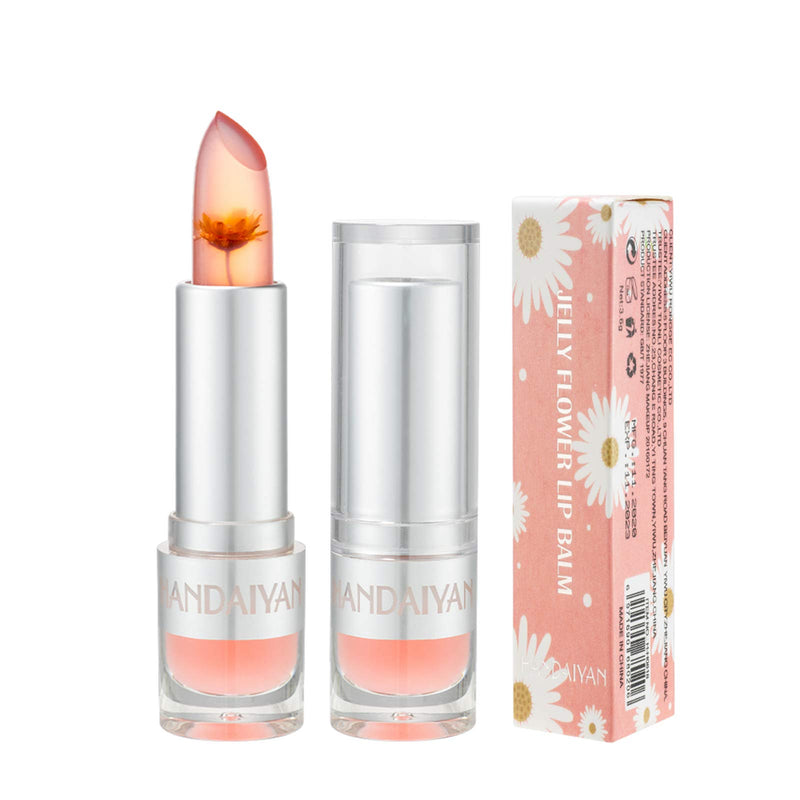 [Australia] - Pack of 8 Crystal Flower Jelly Lipstick,Coosa Natural Nutritious Lip Balm Set Long Lasting Moisturizer Lip Gloss Magic Temperature Color Change Lip Care Lipstick 