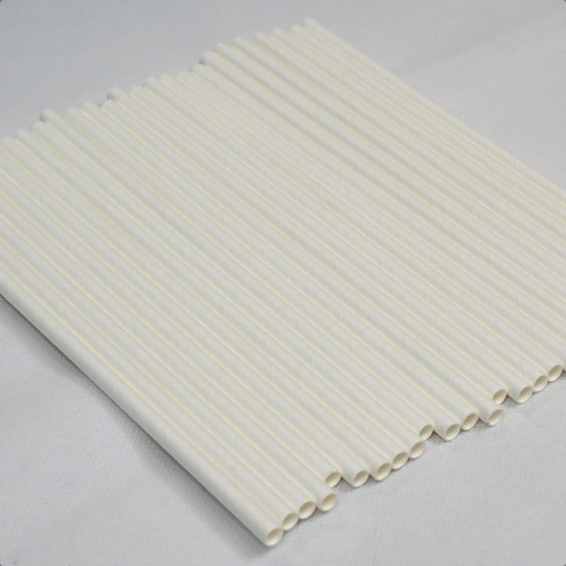 [Australia] - White Paper Straws (6mm x 200mm) - Pack Size 500 - Made in Britain - Biodegradable/Eco-Friendly/Highly Durable/Food Safe/Suitable for All Occasions 