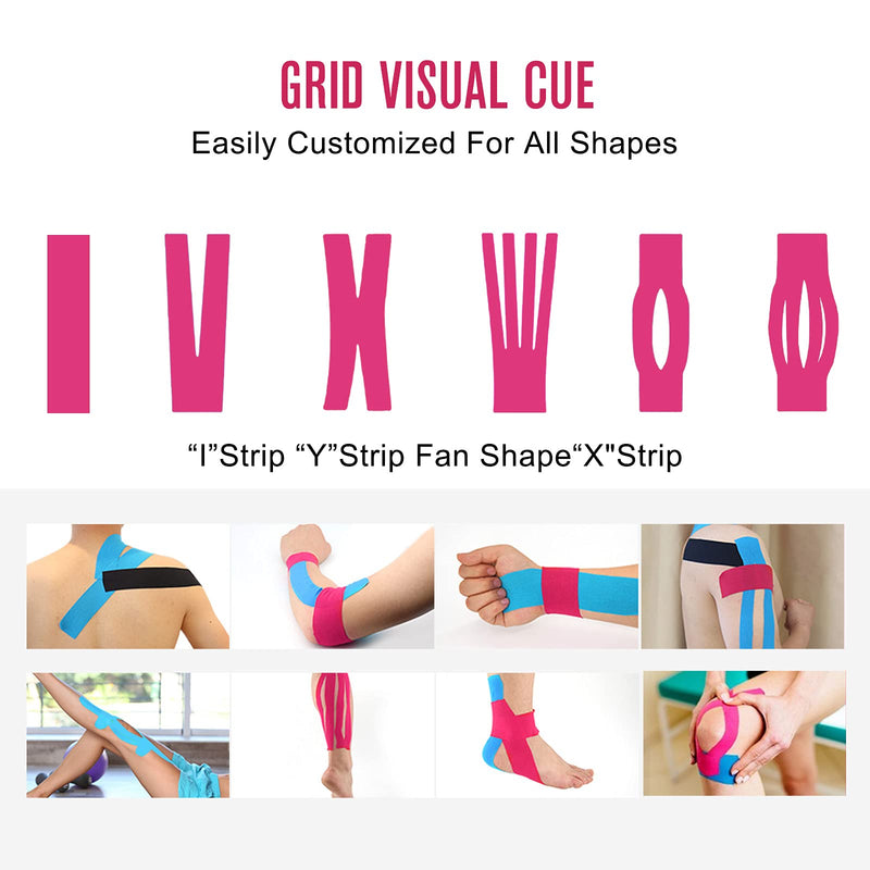 [Australia] - Kinesiology Tape (1 Uncut Roll) Kinetic Tape 16.4 ft Waterproof Athletic Sports Tape Physio Tape for Knees, Shoulder, Ankles, Elbow, Pain Relief,Joint Support (Pink) (1 Roll) Pink 