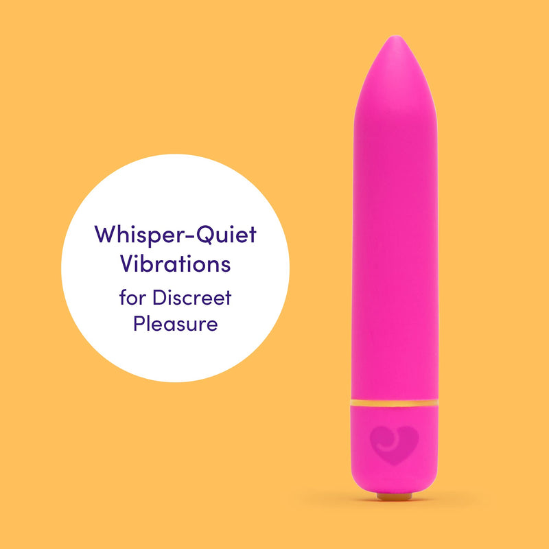 [Australia] - Lovehoney Excite Bullet Vibrator - 3.5 Inch Powerful Mini Vibrator - 10 Function Quiet Bullet Vibrator for Women - Waterproof - Pink 