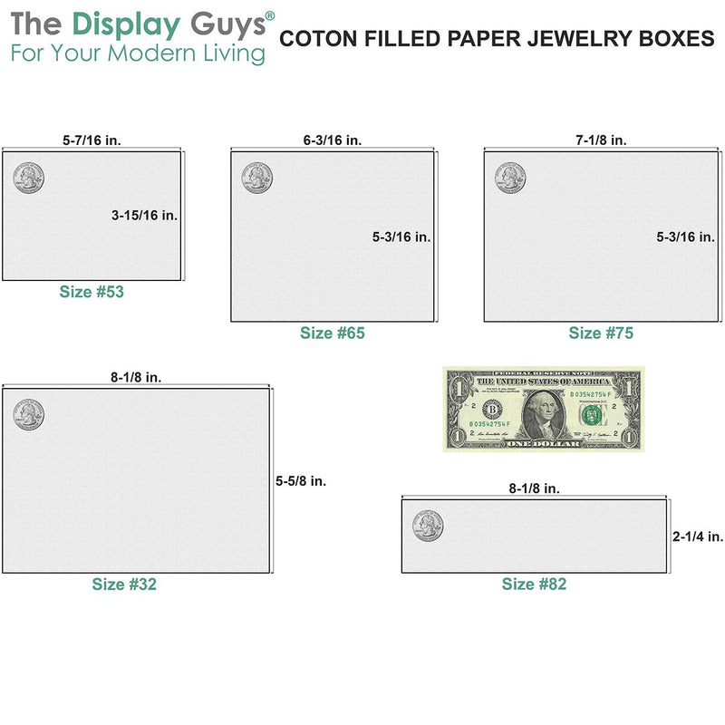 [Australia] - TheDisplayGuys 25-Pack #34 Kraft Brown 3 7/8" x 3 7/8" x 2" Cotton Filled Paper Jewelry Boxes for Gift Display Shipping & Retail 
