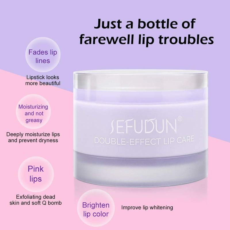 [Australia] - Lip Sleeping Mask, with Lip Scrubs Exfoliator & Moisturizer, Double Effect Lip Mask Overnight, Effectively Remove Dead Skin and Intensive Lip Repair Treatment,Nourishing Hydrating,Fades Lip Lines 