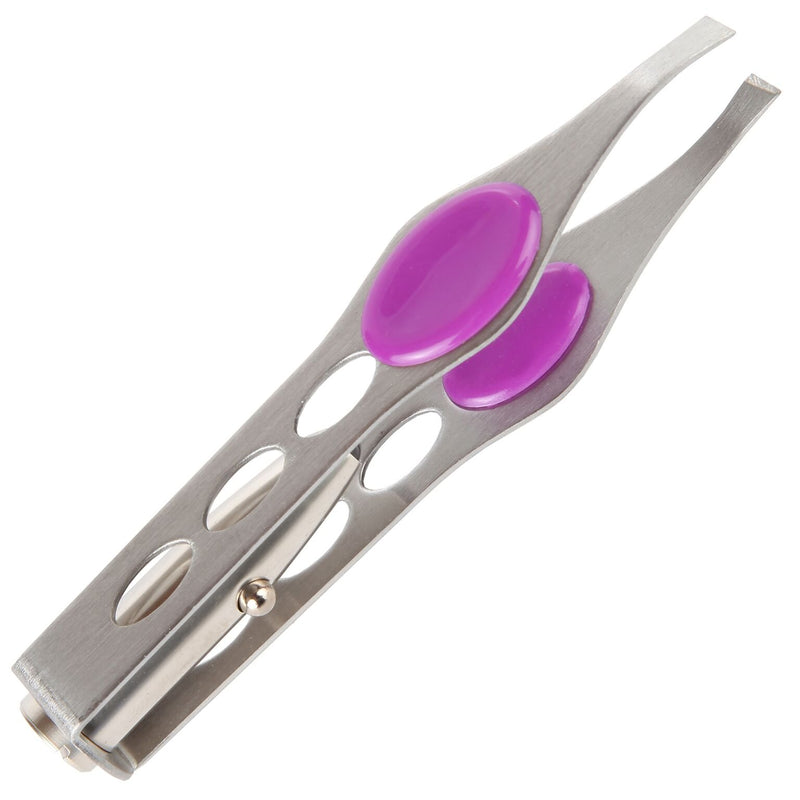 [Australia] - Trenton Gifts Stainless Steel Tweezers with LED Light for Precision Hair Removal (Set of 3) 