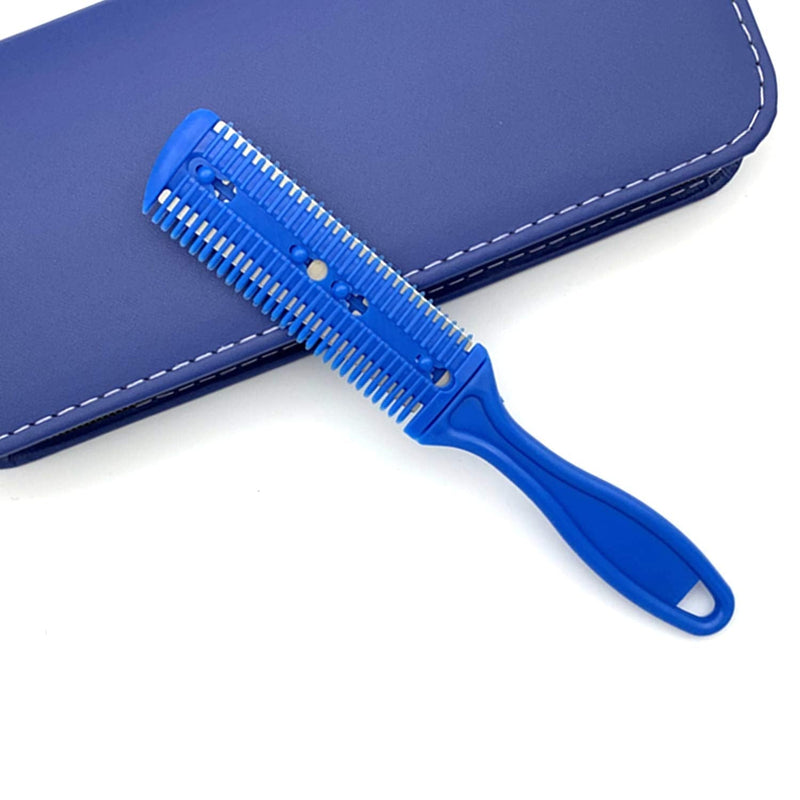 [Australia] - LIGICKY Baby Hair Cutting Scissors Set Professional Safety Round Tip Stainless Steel Hair thinning Shears Bang Hair Scissor for Kids/Salon/Home Blue 