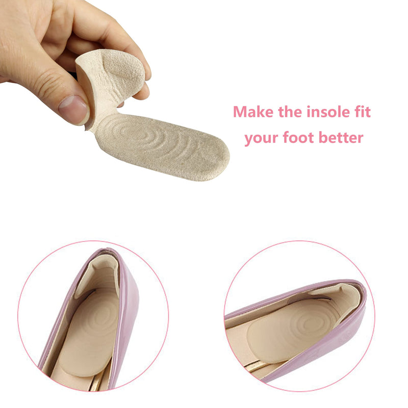 [Australia] - Heel Grips for Ladies Shoes, 6PCS Gel Heel Inserts Cushion Pads for New Shoes, Heel Protector Adds Volume,Heel Insoles for Women Shoes 