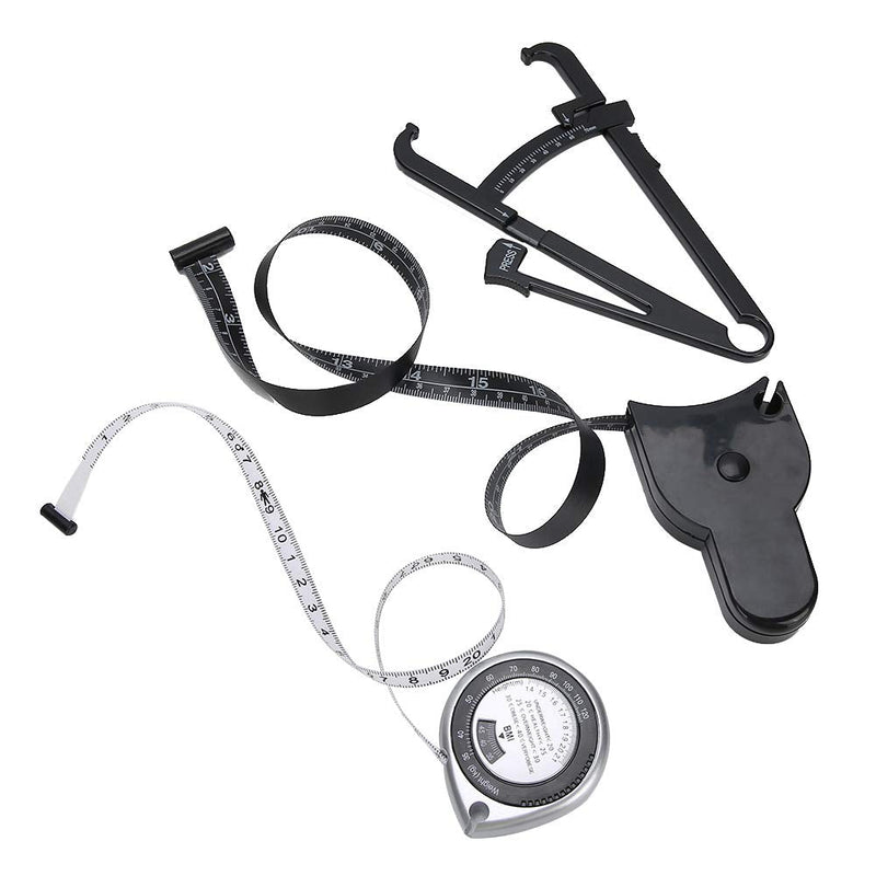 [Australia] - QiaNgshuAikj Fat Caliper Body Measuring Ruler, Skinfold Calipers and Body Fat Tape Measure Tool, Measure Tape for Waist Leg Arm Measurement Tools 