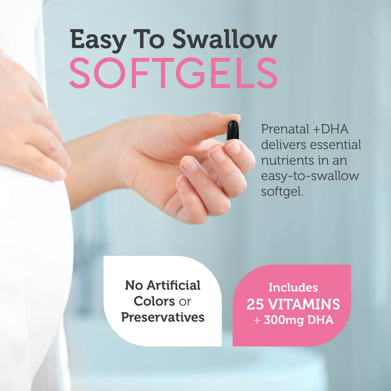 [Australia] - Zahler Prenatal Vitamin with DHA & Folate - DHA Supplements & Prenatal Multivitamin for Mother and Child - Kosher Prenatal DHA Prenatal Vitamins with Iron, Pre Natal Softgels 60 Count 60 Count (Pack of 1) 
