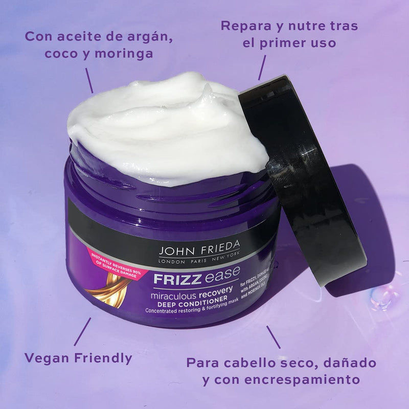 [Australia] - John Frieda Frizz Ease Miraculous Recovery Intensive Deep Conditoner Hair Mask 250ml, White New Conditioner 