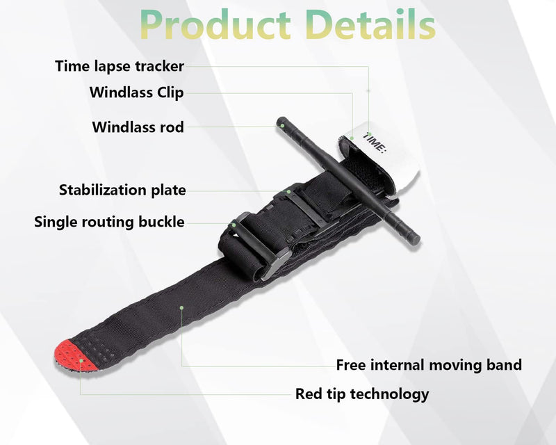 [Australia] - Tourniquets,Hemostatic Bandage,First Aid Kit,Tourniquet Emergency Strap,Portable Tourniquet First Aid for Camping Hiking Mountaineering Outdoor Sports 