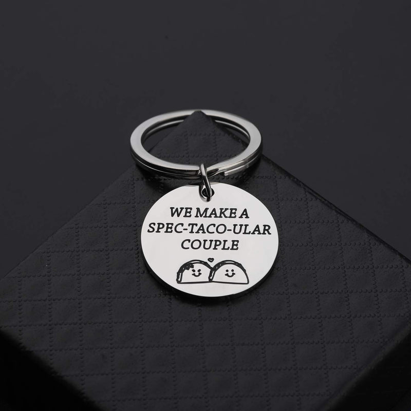 [Australia] - Lywjyb Birdgot Tacos Keychain Taco Lover Gift Tacos Couple Gifts Taco Foodie Gifts Mexican Food Gifts Couple Gift for Sweet Lover for Her SPEC-TACO-ULAR COUPLE 