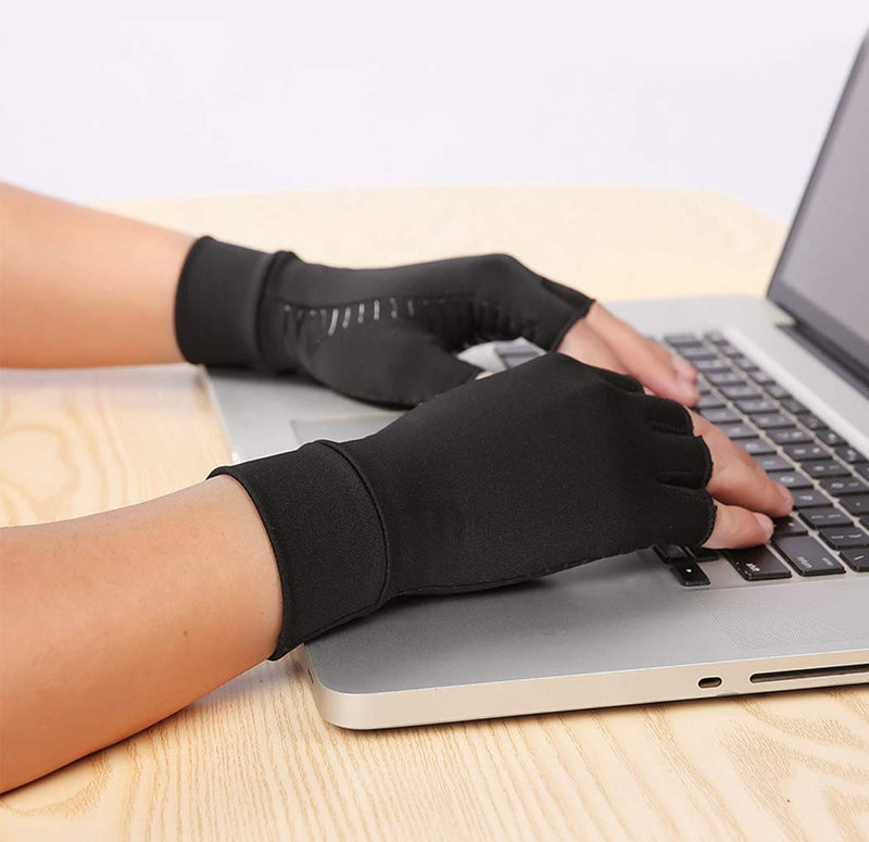 [Australia] - Aaiffey Compression Arthritis Gloves for Men and Women - Compression Gloves High Infused Glove Pain Relief for Arthritis Large 