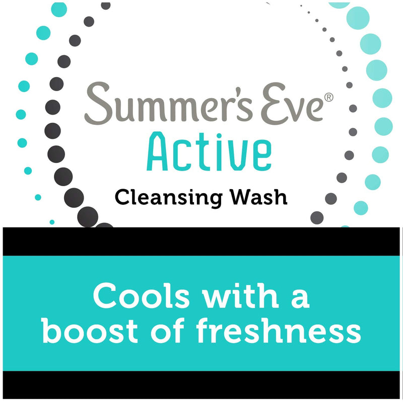 [Australia] - Summer's Eve Active Cooling Feminine Cleansing Wash, mint, eucalyptus, 12 Fl Oz 12 Fl Oz (Pack of 1) 