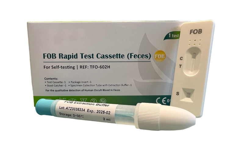 [Australia] - FOB Bowel Test, 1 Test Pack, Colon Faecal Screening Test Kit, Occult Blood in Stools Home Testing, Ulcers, Polyps, Colitis, Cancer Screen 