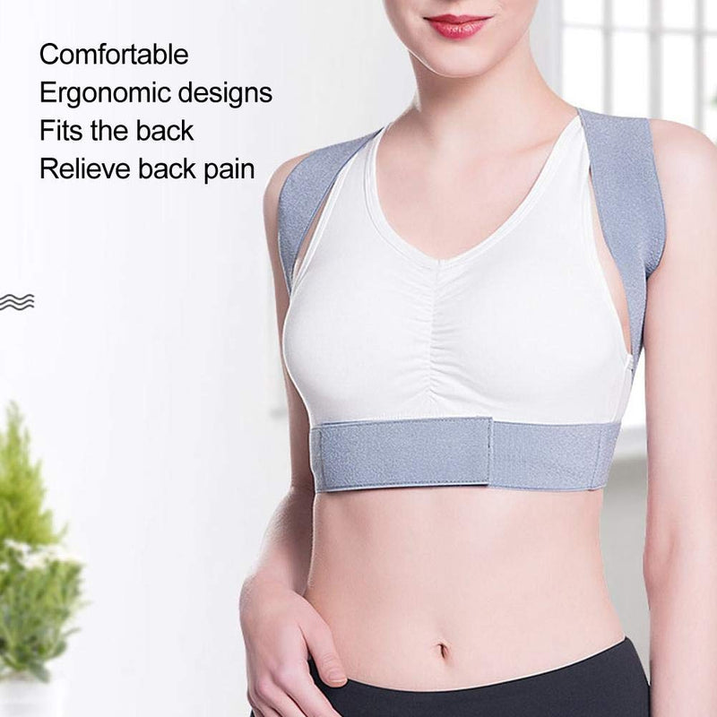 [Australia] - Posture Corrector, Adjustable Back Brace for Back Support Shoulder Brace Belt for Relieve Shoulder and Waist Pain Improve Posture, Unisex(S) S 