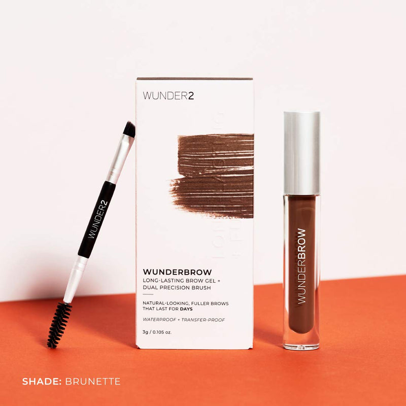 [Australia] - WUNDER2 WUNDERBROW Makeup Waterproof Eyebrow Gel For Long Lasting Eye Brow Make Up, Black / Brown Black/Brown 