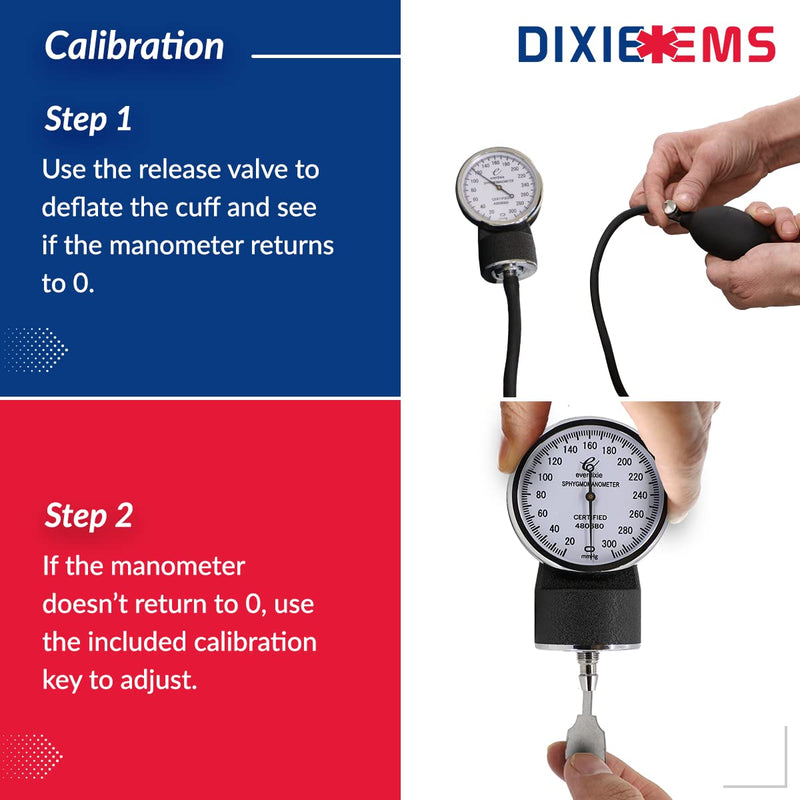 [Australia] - Dixie EMS Blood Pressure and Sprague Stethoscope Kit - Burgundy 