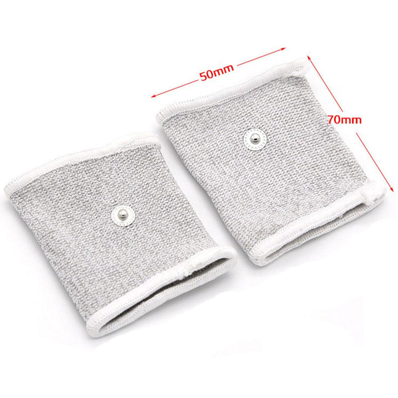 [Australia] - TCFAFA E-stim Adjustable Fabric Silver Thread Conductive Loop Accessories for Tens Stim Finger Massager Accessories 