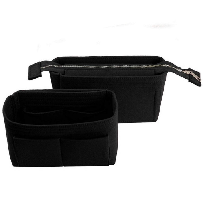 [Australia] - Purse Organizer, Bag Organizer, Insert Purse Organizer With 2 Packs In One Set For LV NeoNoe Noé Series perfectly Black 