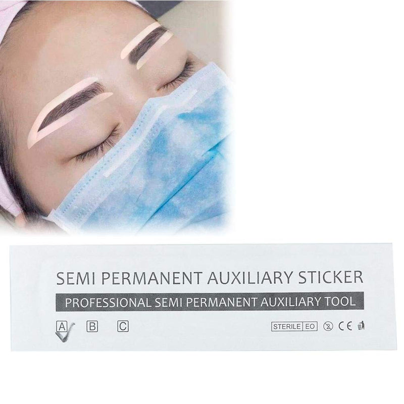 [Australia] - Professional Disposable Eyebrow Stickers, Mutiple Eyebrow Stencils + Semi Permanent Auxiliary Sticker Eyebrow Tattoo Tool for Women & Men - Creat Natural and Charming Eyebrow 