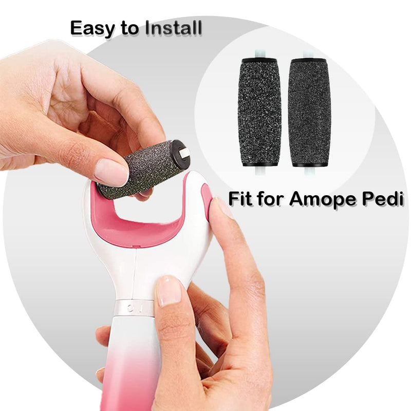[Australia] - Mayting Replacement Rollers for Amope Pedi Perfect, Refills Roller for Foot File, 2 Extra Coarse&1 Regular Coarse 3 Count (Pack of 1) 
