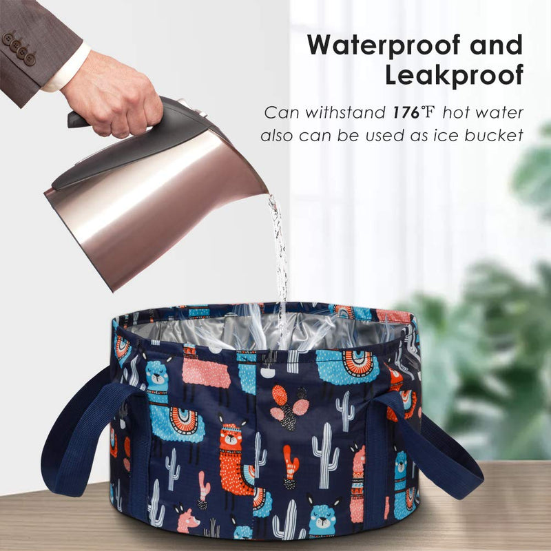 [Australia] - Collapsible Foot Bath Basin for Soaking Feet, Portable Foot Bath Tub Bag with Handles, for Adults and Kids, Pedicure Foot Spa Bucket for Outdoor Washing Camping Travel 