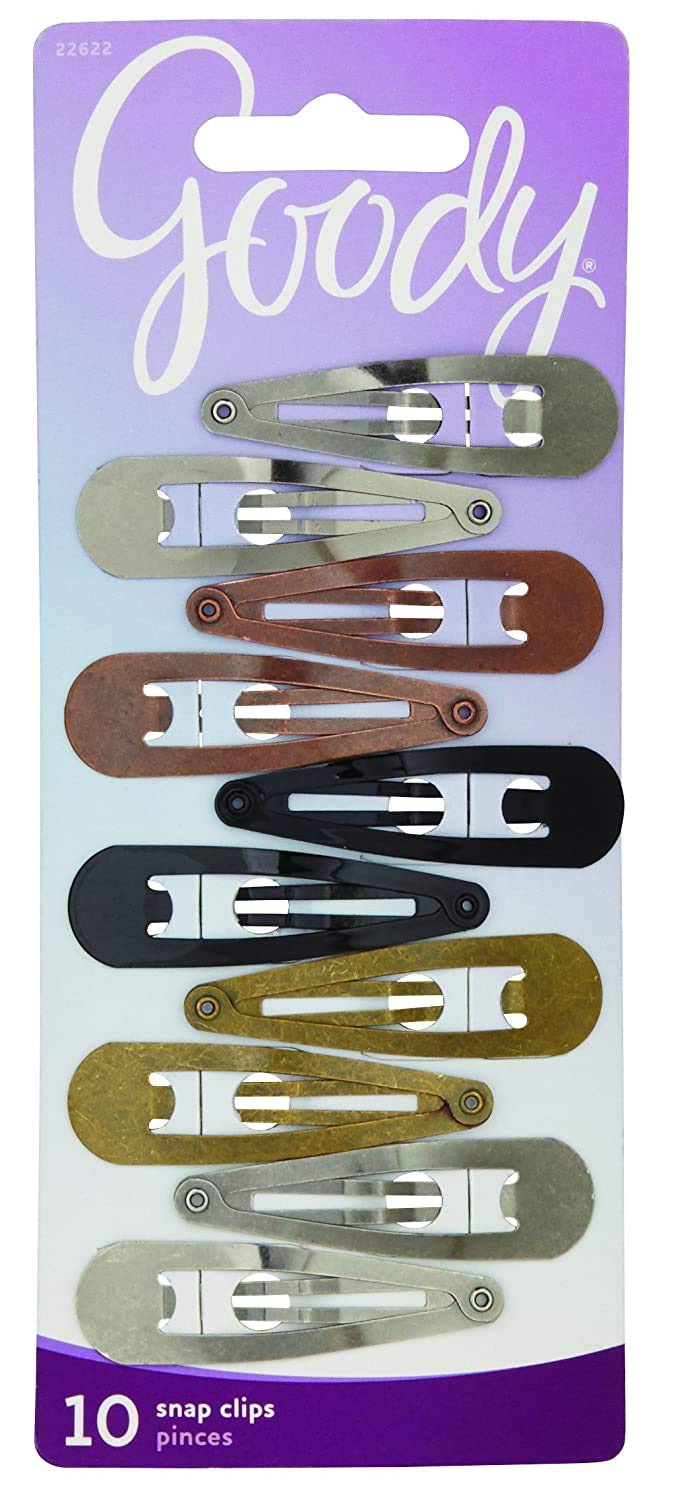 [Australia] - Goody Classics Metal Hair Barrettes (Pack of 3, Assorted Styles) Pack of 3 