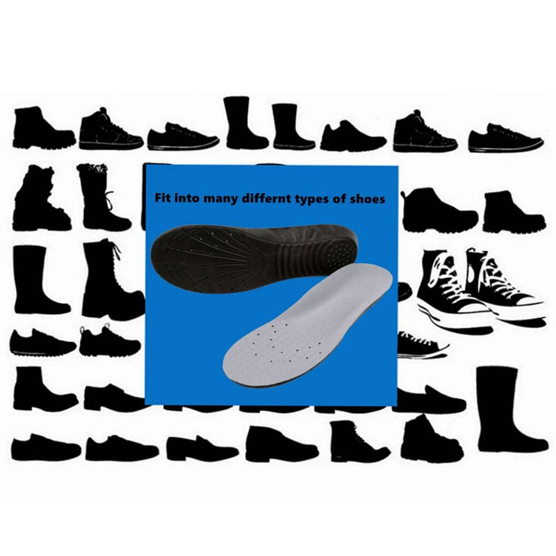 [Australia] - Shoe Insoles, Memory Foam Insoles, Providing Excellent Shock Absorption and Cushioning for Feet Relief, Comfortable Insoles for Men and Women for Everyday Use, M [US M: 6-9/W: 7-11] Black M [US M: 6-9/W: 7-11] 