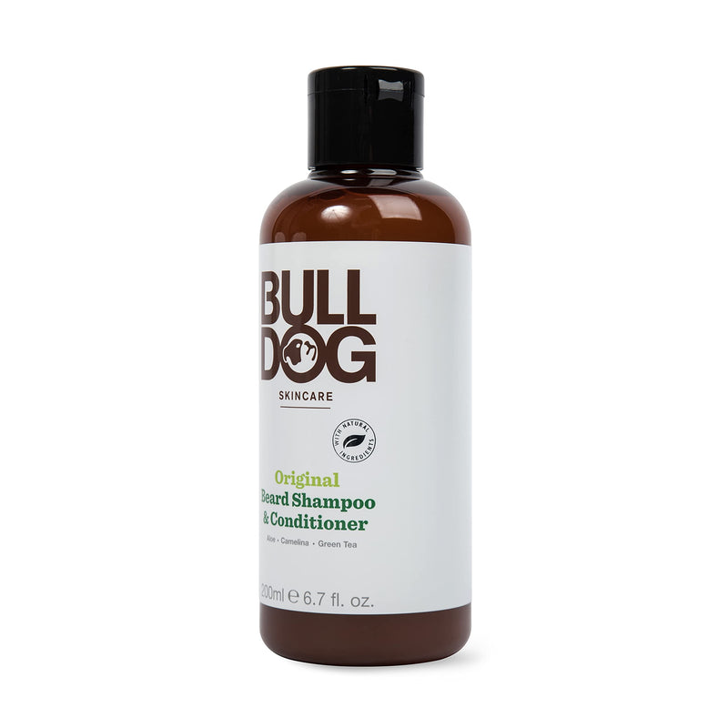 [Australia] - Bulldog Mens Skincare and Grooming Original 2-in-1 Beard Shampoo and Conditioner, 200ml, 1-Pack 