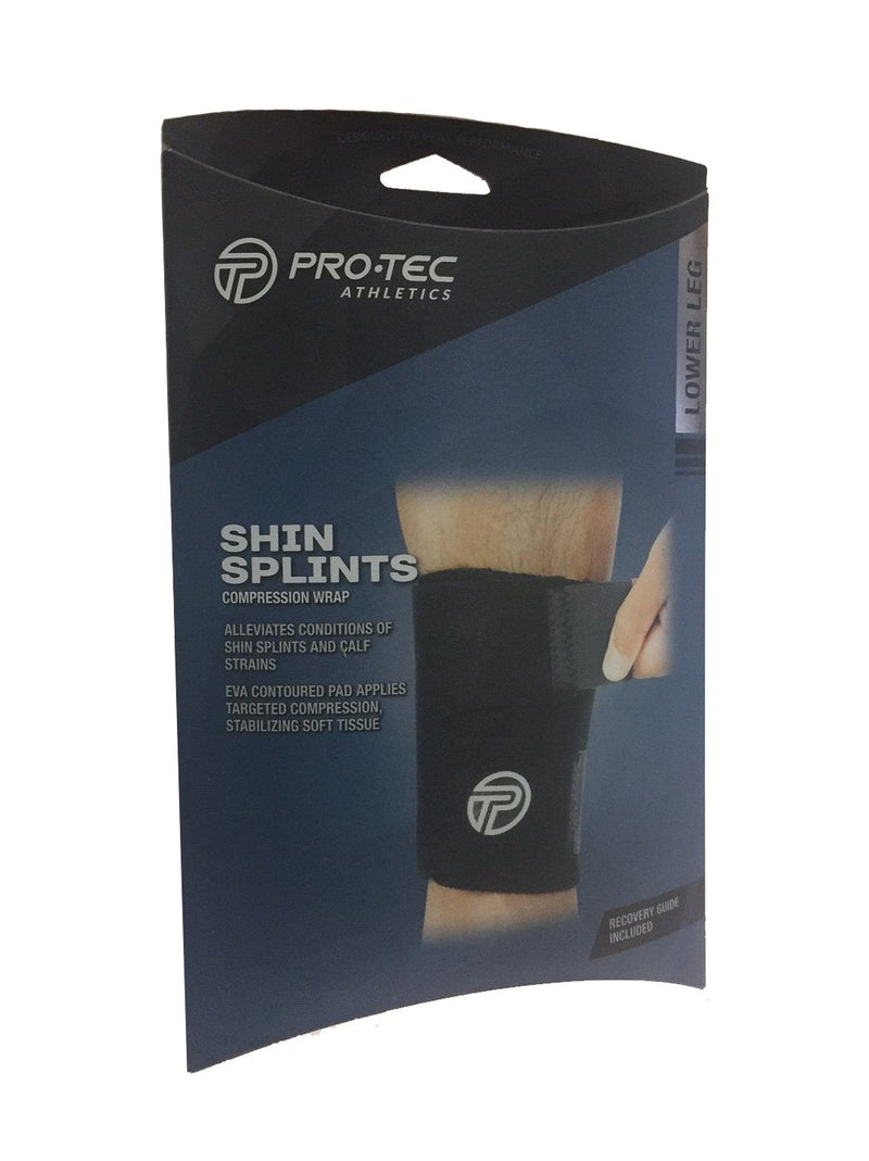 [Australia] - Pro-Tec Shin Splint Compression Wrap Black One Size Fits Most 