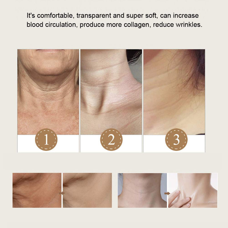 [Australia] - Silicon Neck Patches, Neck Wrinkle Lift Patches, Reusable Silicone Anti-Wrinkle Neck Pads, Anti-Aging Moisturizing Neck Lift Tape for Preventing and Treating Neck Wrinkles 