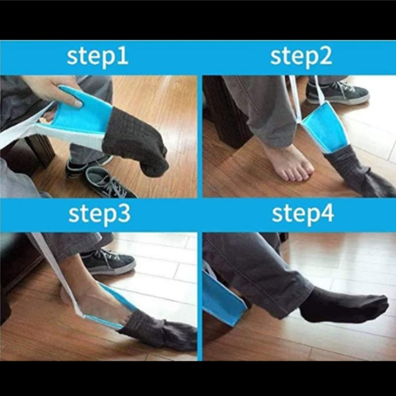 [Australia] - DZOZO Sock Aid Tool Socks Helper Sock Helper Aid Tool Socks Puller Dressing Assist Device Sock Helper Puller for Elderly, Pregnant Women 